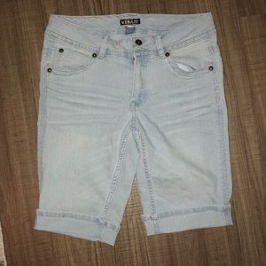 Light Denim Bermuda Shorts